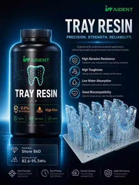 Aident Dental Tray Resin omandas edukalt CE-sertifikaadi, mis edendab digitaa...
